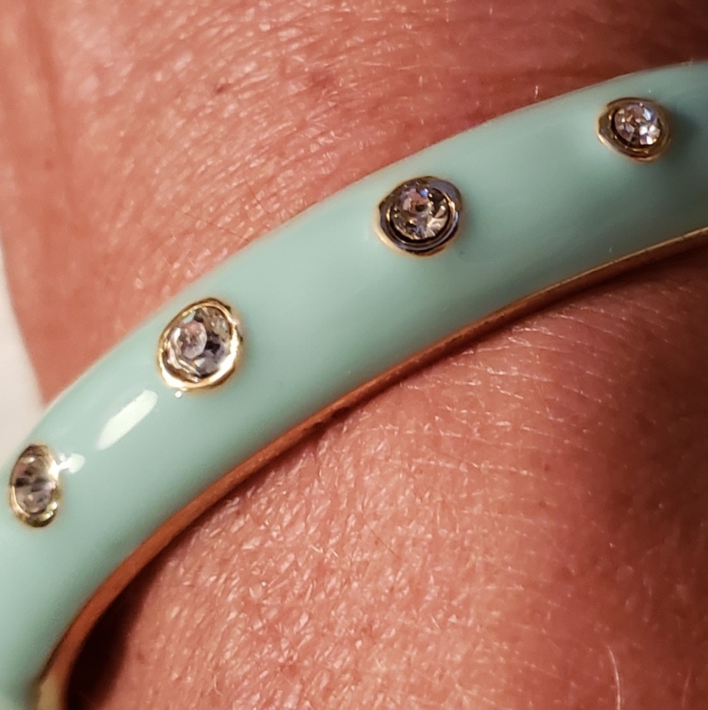 Enamel Hinged Bangle - image 5